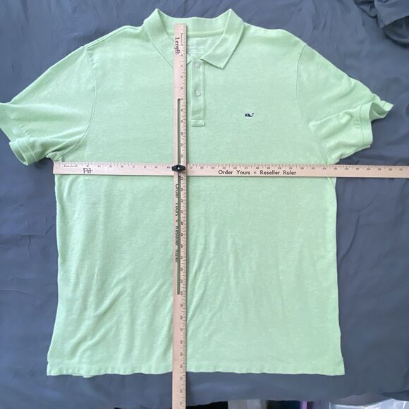 Vineyard Vines Polo Shirt Mens Size XXL Golf Slim Fit Short Sleeve Whale Light - Picture 2 of 9